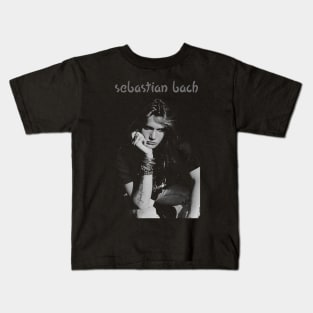 gray Sebastian Bach Kids T-Shirt